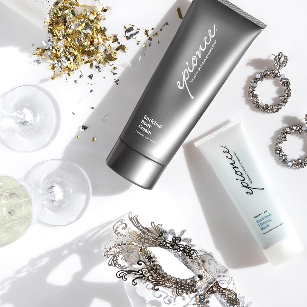 The Epionce skincare range for use after dermaplaning
