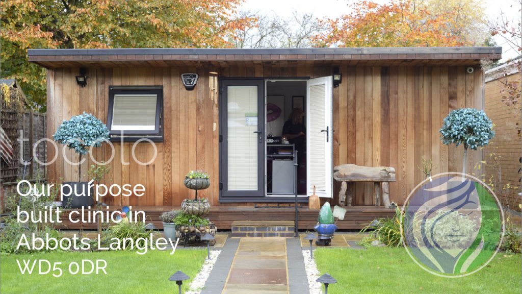 Our purpose built clinic in Abbots Langley WD5 0DR. Tocolo Health & Wellbeing Clinic